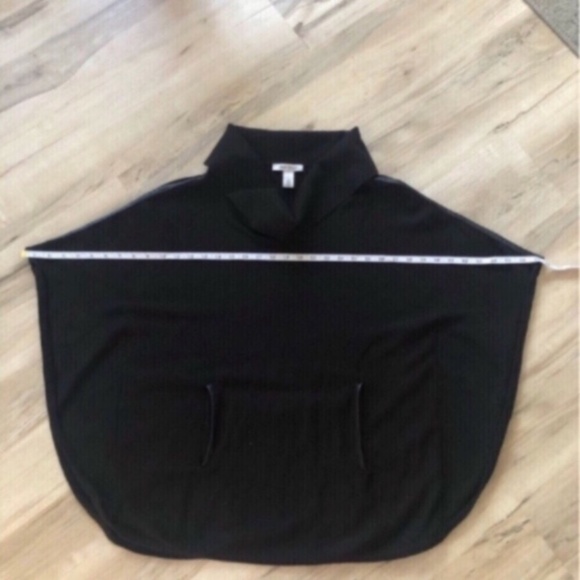 White House Black Market Black Poncho - Picture 8 of 11